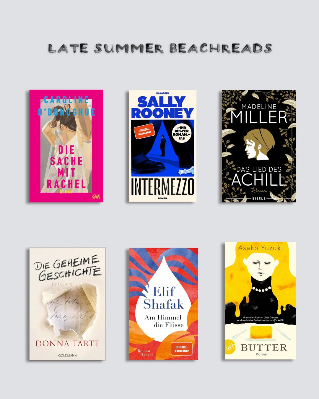Late Summer Beachreads